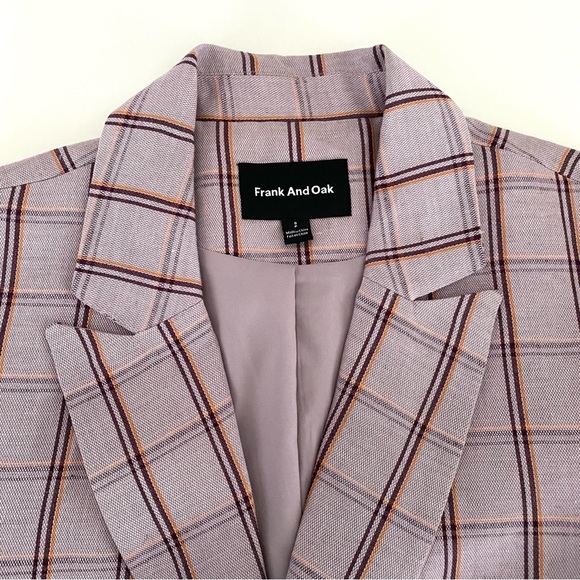 *SOLD* Frank and Oak Plaid Linen and Tencel Blazer Jacket - Picture 8 of 10